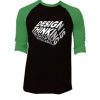 Design is Thinkning Made Visual Black Green Raglan T shirts