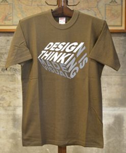 Design is Thinkning Made Visual Brown T shirts