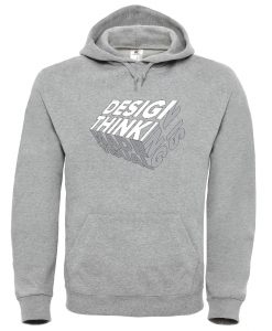 Design is Thinkning Made Visual Grey Hoodie