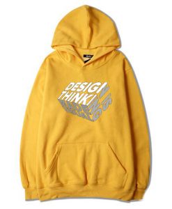 Design is Thinkning Made Visual Yellow Hoodie