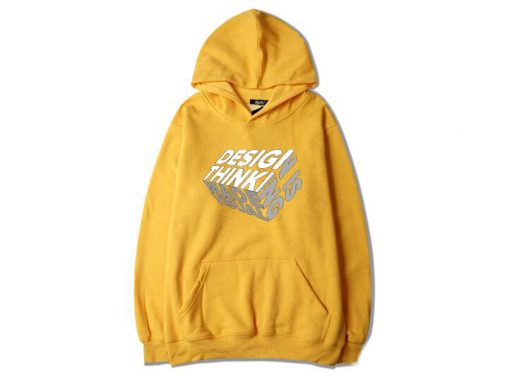 Design is Thinkning Made Visual Yellow Hoodie
