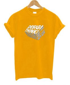 Design is Thinkning Made Visual Yellow t shirts