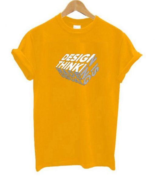 Design is Thinkning Made Visual Yellow t shirts