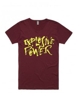 Explosive Power Maroon T shirts