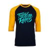 Fuck The Rules Black Yellow Raglan T shirts