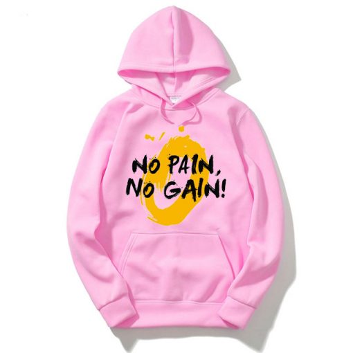 No Pain No Gain Pink Hoodie