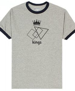 The Kings Grey Black Ringer T shirts