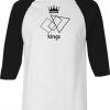 The Kings White Black Raglan T shirts