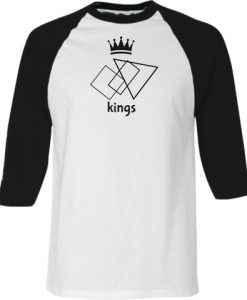 The Kings White Black Raglan T shirts