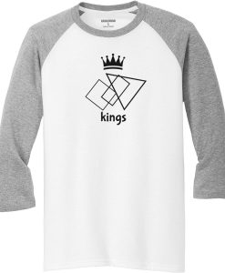 The Kings White Grey Raglan T shirts