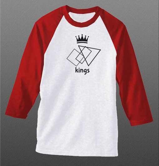 The Kings White Red Raglan T shirts