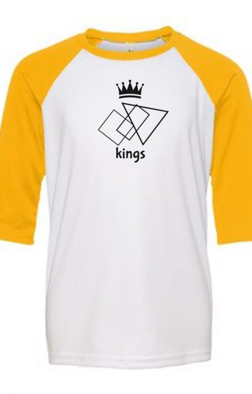 The Kings White Yellow Raglan T shirts