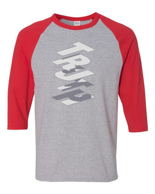 Truth Grey Red Raglan T shirts