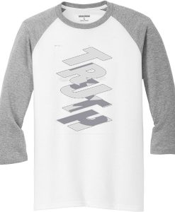 Truth White Grey Raglan T shirts