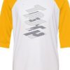 Truth White Yellow Raglan T shirts