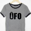 UFO zebra Back Ringer Tshirts