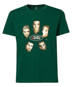 Vintage NSYNC Justin Timberlake Promo Tour Concert Green T shirts