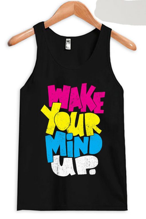 Wake Your Mind Up Black Tank Top