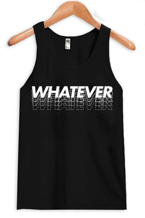 Whatever Black Tank Top