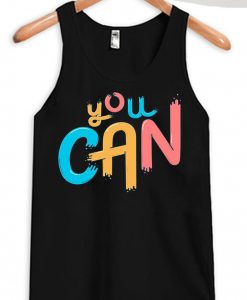 You Can Black Tank Top