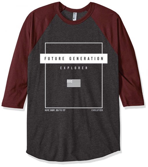 Future Generation Grey Brown Raglan T shirts