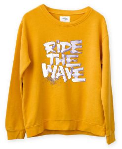 Ride The WafeYellow Sweatshirts