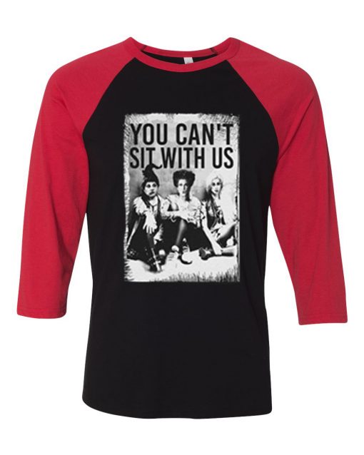 Sanderson Sisters Black Red Raglan T shirts