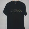 Waveform Ocean Soundwave Black T shirts