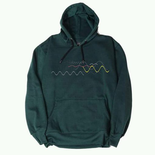 Waveform Ocean Soundwave Green Hoodie