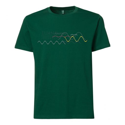 Waveform Ocean Soundwave Green T shirts