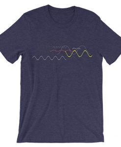 Waveform Ocean Soundwave Purple T Shirt