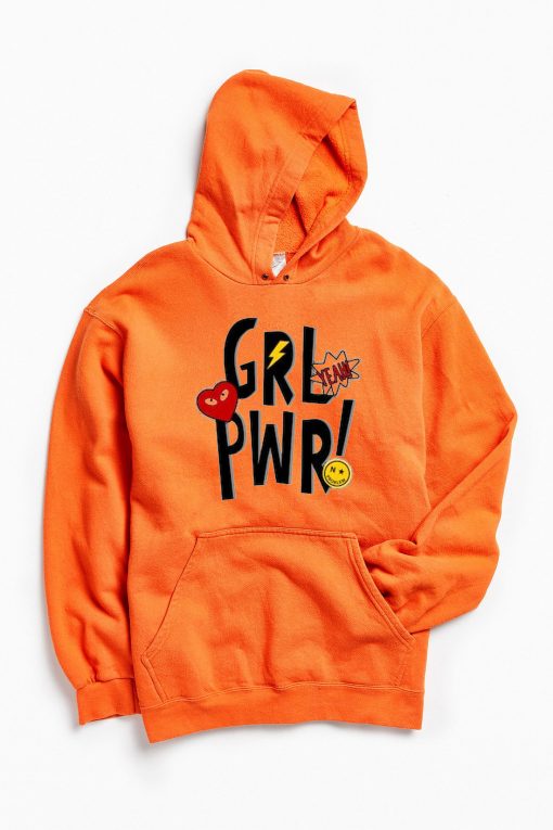 Yeah Girl Power Orange Hoodie