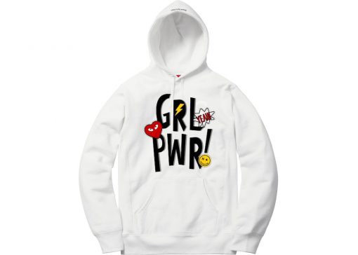 Yeah Girl Power White Hoodie