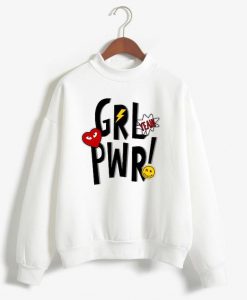 Yeah Girl Power White Sweatshirts