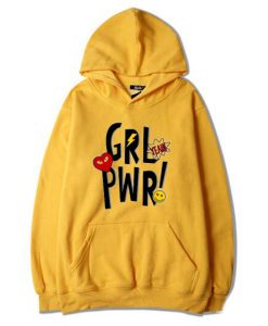 Yeah Girl Power Yellow Hoodie