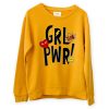 Yeah Girl Power Yellow Sweatshirts
