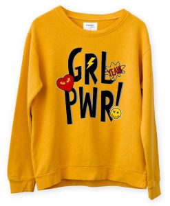 Yeah Girl Power Yellow Sweatshirts