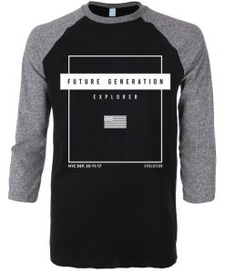 Future Generation Black Grey Raglan T shirts