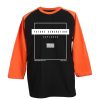 Future Generation Black Orange Raglan T shirts