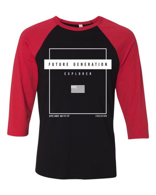 Future Generation Black Red Raglan T shirts