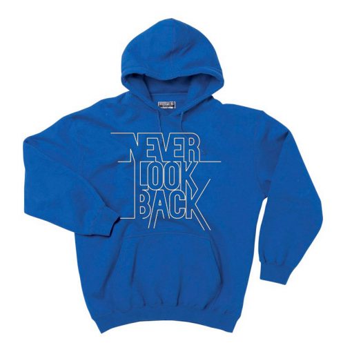 Never Look Back Blue Hoodie