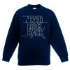 Never Look Back Blue Navy Sweatshirts