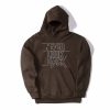 Never Look Back Brown Hoodie