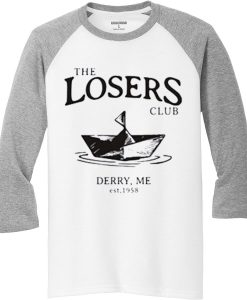 The Losers Club White Grey Raglan T shirts