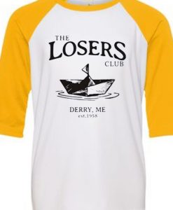 The Losers Club White Yellow Raglan T shirts
