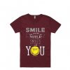 The World Smile With You Red Maroon T shirts