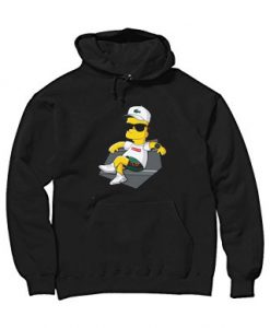 Bart Simpson Stay Black Hoodie