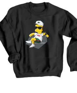 Bart Simpson Stay Black Sweatshirts