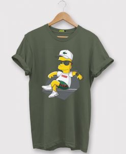 Bart Simpson Stay Green Army T shirts