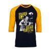 Bruce Lee Mind State Black Yellow Raglan T shirts